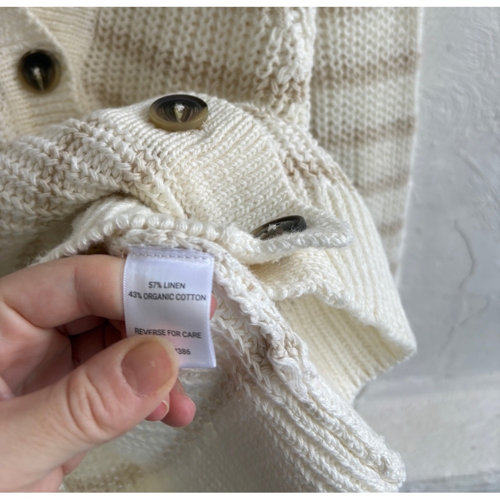 Garnet Hill Maren Linen & Organic-Cotton
Cardigan - Picture 7 of 11